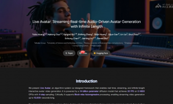 Live Avatar— 阿里联合高校开源的实时数字人模型