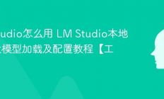 LM Studio怎么用 LM Studio本地运行大模型加载及配置教程【工具】
