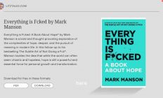 《一切都糟透了》：马克·曼森的希望之书深度解读