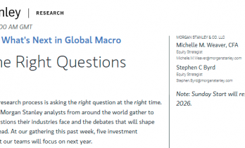 从AI到机器人！摩根士丹利：这五大主题将驱动2026年市场走向