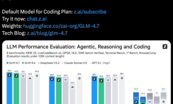 智谱发布新一代旗舰 AI 模型 GLM-4.7：编程 SOTA，上线即开源
