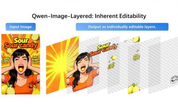 阿里开源图像生成模型 Qwen-Image-Layered：能像 PS 一样分图层编辑