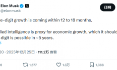 AI带来飞跃？马斯克大胆预言：美国经济将现两位数增长！