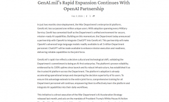新时代序章？OpenAI携ChatGPT“入主”美国防部AI平台